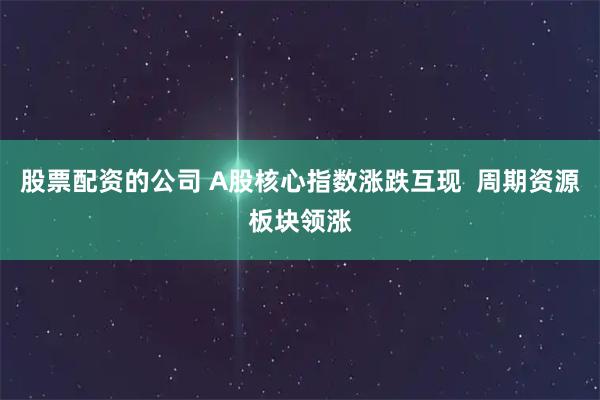 股票配资的公司 A股核心指数涨跌互现  周期资源板块领涨